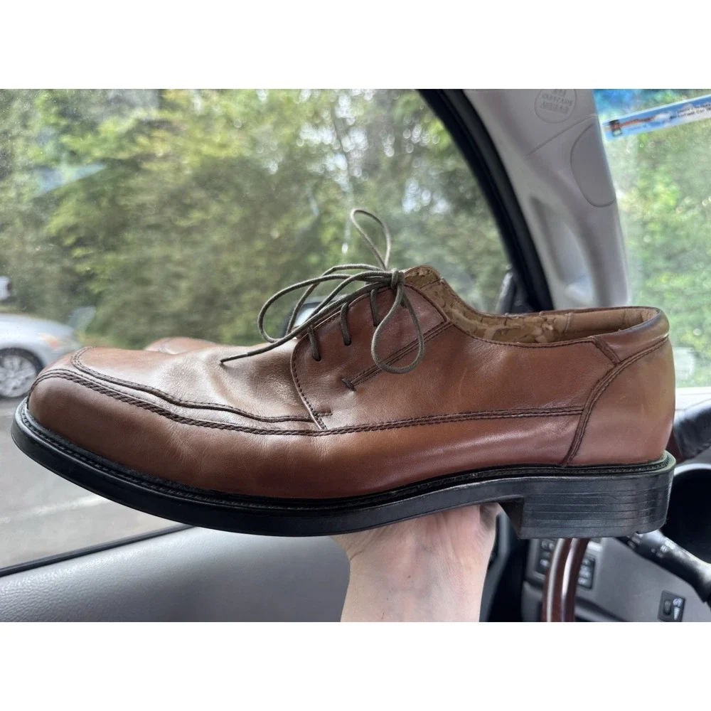 Dockers Brown Leather Dress Shoes Mens Size 13 Office Church. Peeling Inside